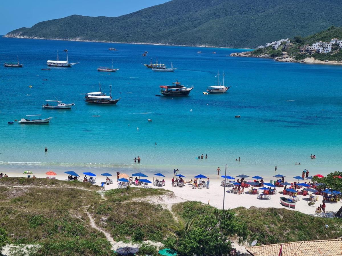 Cobertura Pe Na Areia Com Piscina Privativa E Vista Mar Na Praia Dos Anjos, Arraial Do Cabo, Para Ate 8 Pessoas Экстерьер фото